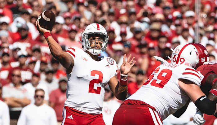 Adrian Martinez first half vs Oklahoma 2021